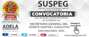 Convocatoria para participar democráticamente en la elección de la secretaria o secretario general de C.C.E. del SUSPEG.